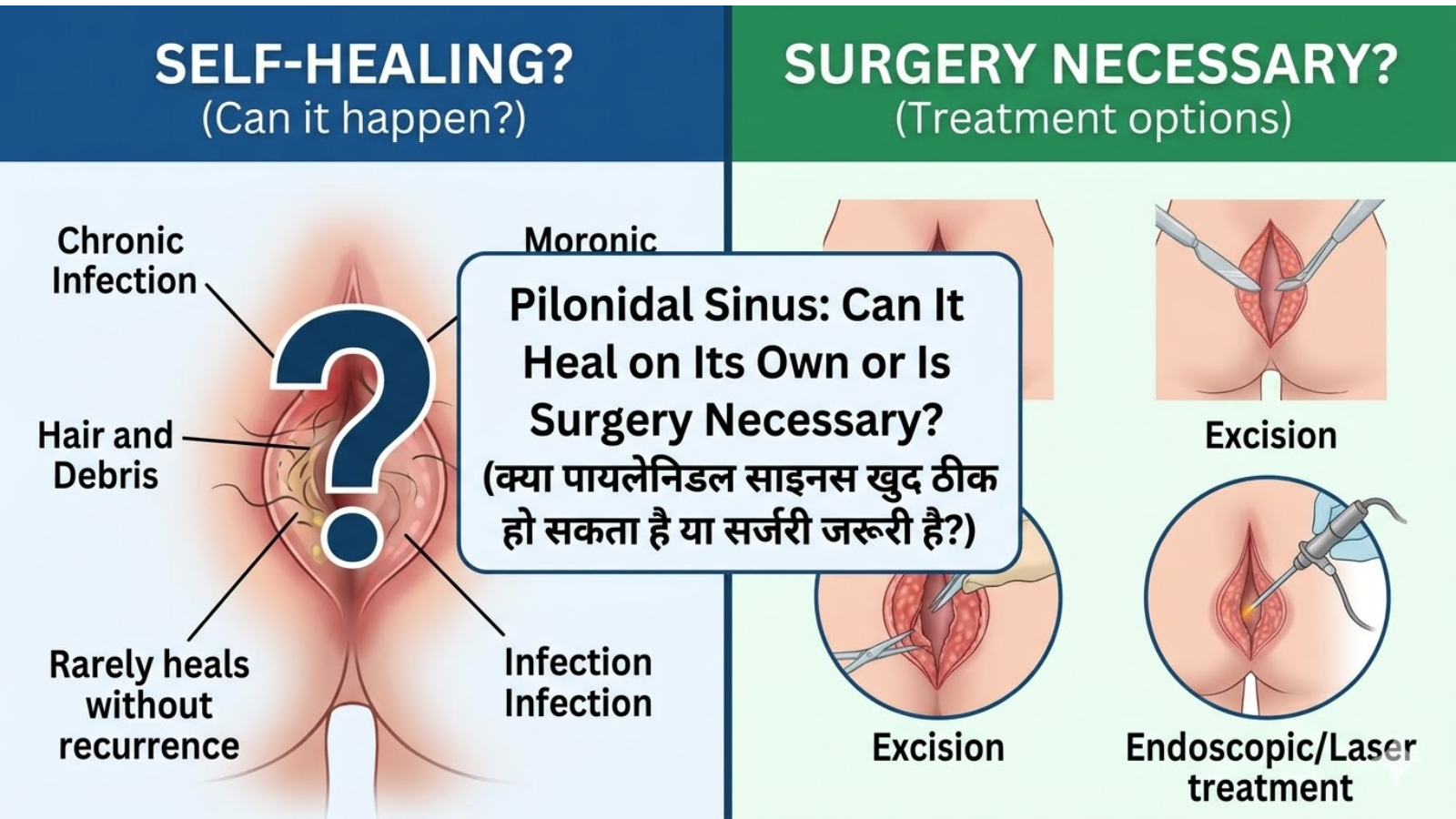 Can Pilonidal Sinus Heal On Its Own