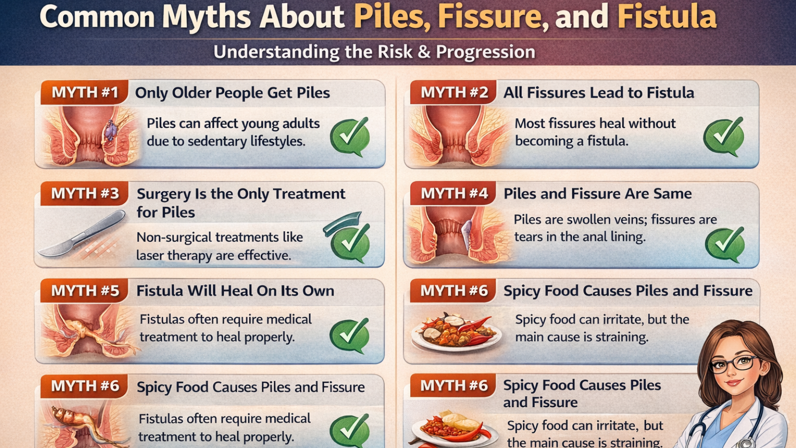 Common Myths About Piles, Fissure, and Fistula