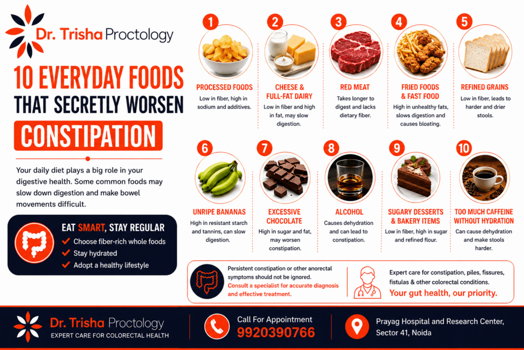 10 Everyday Foods That Secretly Worsen Constipation.