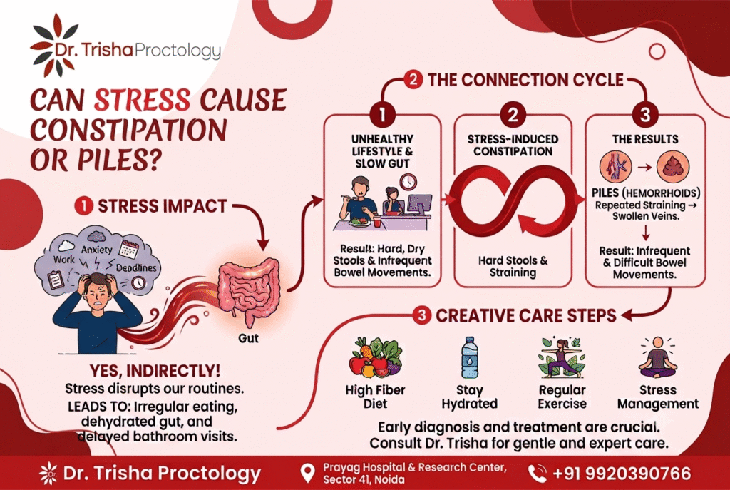 Can Stress Cause Constipation, Piles, or Anal Fissures